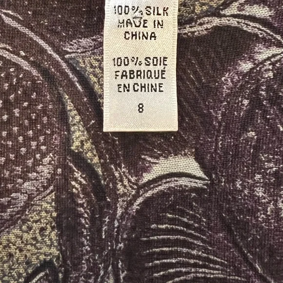 Vintage Silk Floral Designer Wrap Dress ASO Lorelai Gilmore Girls - Picture 9 of 12